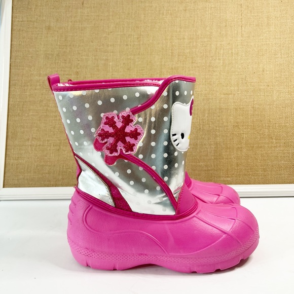 Hello Kitty Girls Snow Boots Size 5 - Picture 10 of 10
